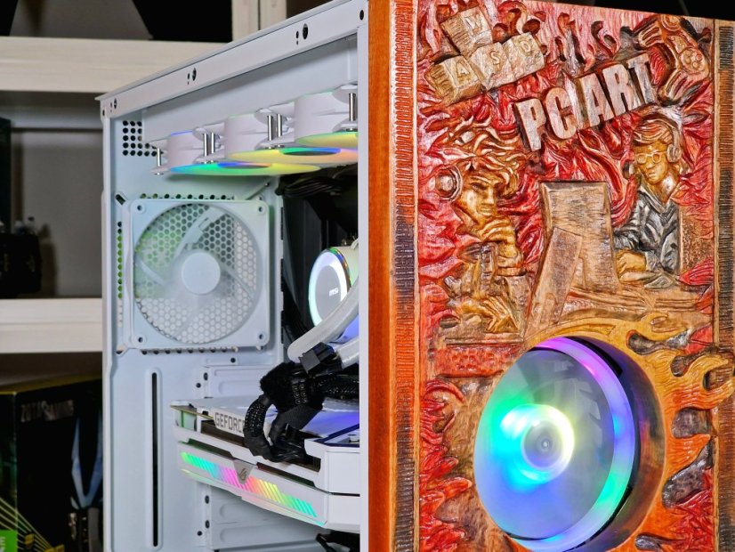 Herné PC Art zostava - Na prianie vytvorené PC | drevený predný panel podľa osobnej realizácie | komponenty a špecifikácie vlastného výberu | cenová kalkulácia