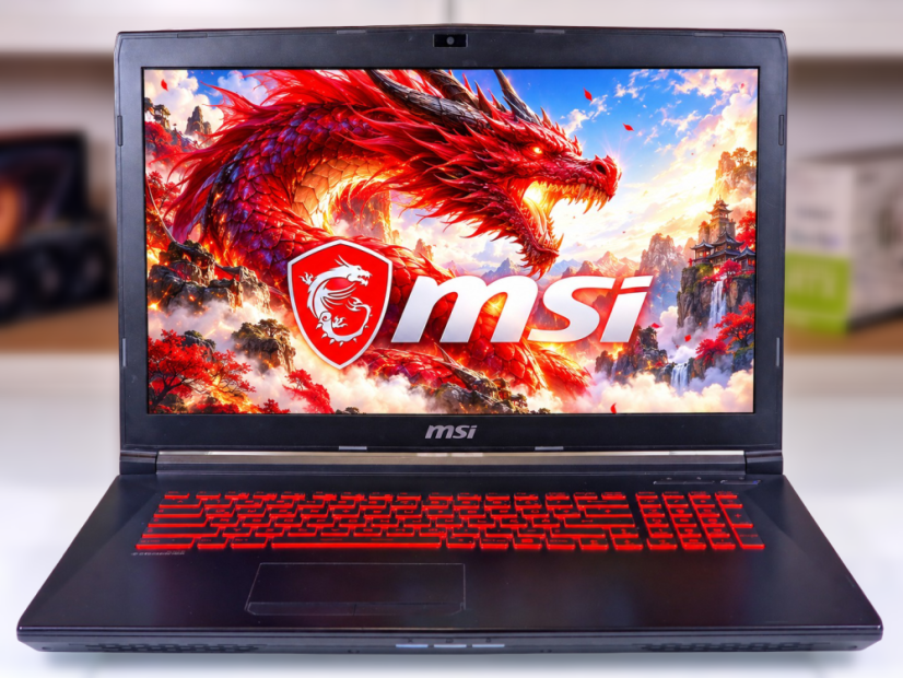 Gaming Laptop MSI GV72 • GARANTIE 12M • 17,3 FHD • Intel Core i7-7700HQ • GTX 1050 • 16GB • 256 SSD • WIN 11