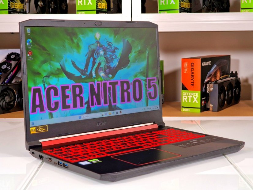 Gaming Laptop Acer Nitro 5 Refurbished - GARANTIE 12M  | 15,6" 120Hz | i7-9750H | GTX 1660Ti 6GB | 16GB | 512 SSD+ 500GB HDD | WIN11