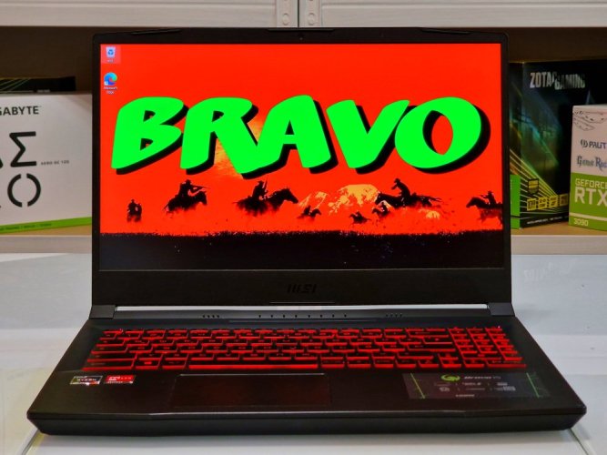 Herní notebook MSI BRAVO 15 - ZÁRUKA 12M | 15,6" 144 Hz | AMD Ryzen 7 5800H | RX 5500M | 16GB | 512 SSD | WIN11