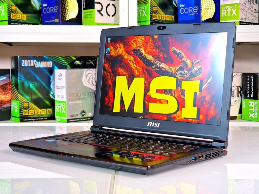 Gaming Laptop MSI GS43 Phantom Gebraucht - GARANTIE 12M | 14" FullHD | Intel Core i7-7700HQ | 16GB | GTX 1060 6GB | 256 SSD | WIN11