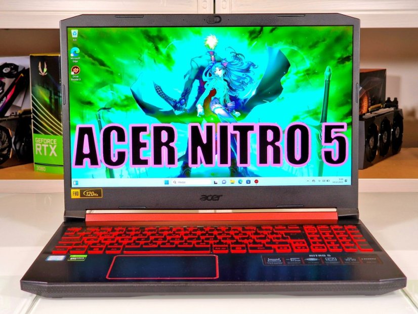 Gaming Laptop Acer Nitro 5 Refurbished - GARANTIE 12M  | 15,6" 120Hz | i7-9750H | GTX 1660Ti 6GB | 16GB | 512 SSD+ 500GB HDD | WIN11