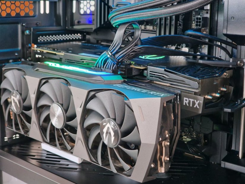 PC Deep Learning Machine AI LLM - GARANTIE 12M | Intel Core i9-14900 + WATER COOLING | 2 x RTX 3090 24Go  | 128 Go DDR5 | 2TB SSD | WIN11