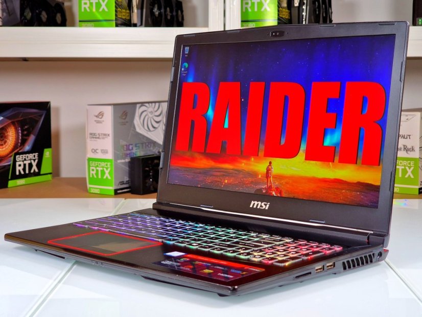 Gaming Laptop MSI Raider GE63VR Gebraucht - GARANTIE 12M | 15,6" 120Hz | Intel Core i7-8750H | GTX 1060 6GB | 16 GB | 256 SSD+1TB HDD | WIN11