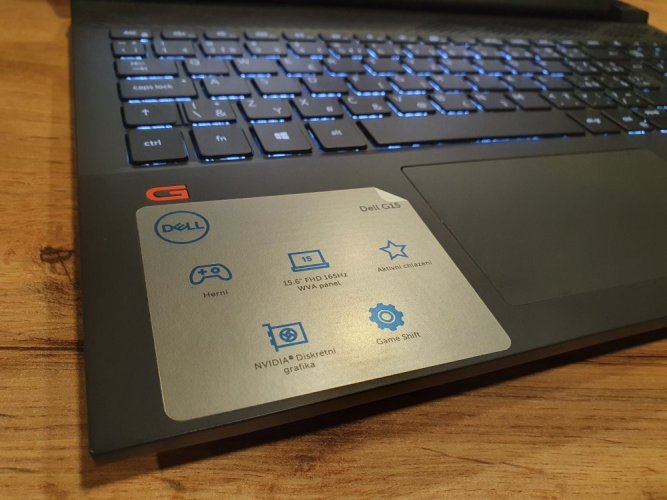 Herný notebook Dell G5 15 Gaming- - 15,6" 165Hz | Intel Core i7-10870H | 16GB | RTX 3050 Ti | 1000 GB SSD