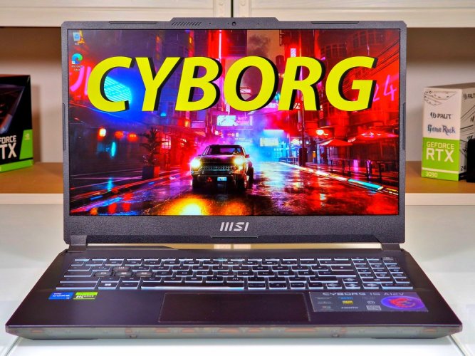 Gaming Laptop MSI Cyborg A12VF - GARANTIE 24M | 15,6" 144 Hz | Intel Core i5-12450H Alder Lake | RTX 4060 8GB | 16GB DDR5 | 1000 SSD | WIN11