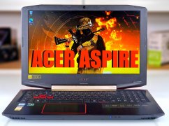 Gaming Laptop Acer Aspire VX • GARANTIE 12M • 15,6 FHD • Intel Core i7-7700HQ • GTX 1050 Ti 4GB • 16 GB • 256 SSD+1 TB HDD • WIN11
