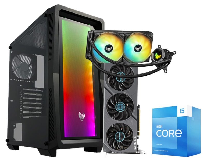 Herná PC zostava s monitorem RTX 4060Ti - ZÁRUKA 24M | Intel Core i5-13500 | RTX 4060Ti | 32 GB DDR5 | 2000 SSD | 4K LCD ASUS | klávesnice+myš ASUS
