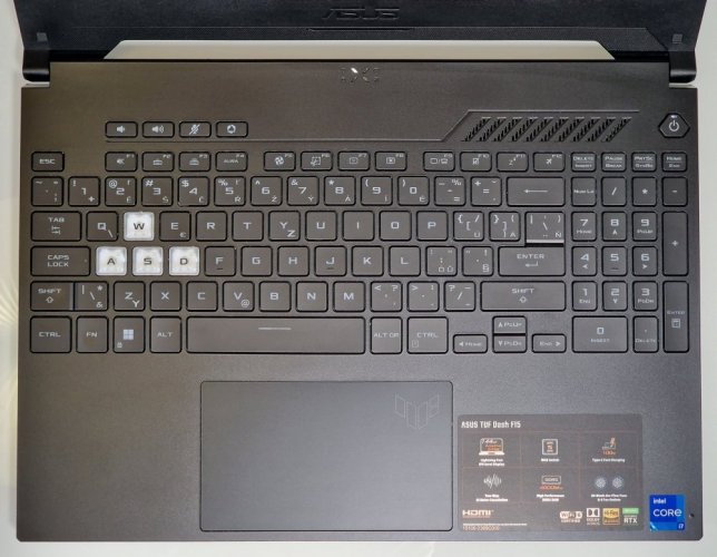 Herný notebook ASUS TuF Dash 15 - ZÁRUKA 12M | 15,6" 144Hz | Intel Core i7-12650H | RTX 3070 8GB | 16GB | 512 SSD