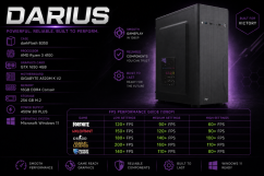Herní PC DARIUS • ZÁRUKA 24M • AMD Ryzen 3 4100 • GTX 1650 • 16GB • 256 SSD • WIN11