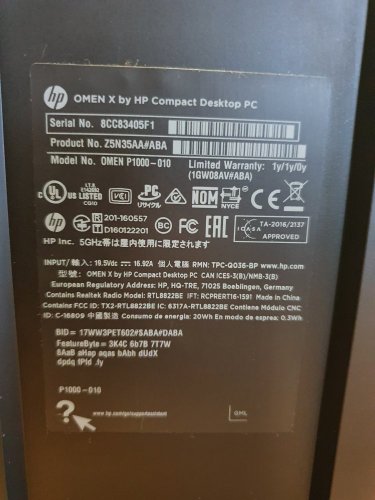 Herní PC zostava HP OMEN X Compact - ZÁRUKA 12M | Intel Core i7-7820HQ | GTX 1080 8GB | 16GB | 1000 GB SSD