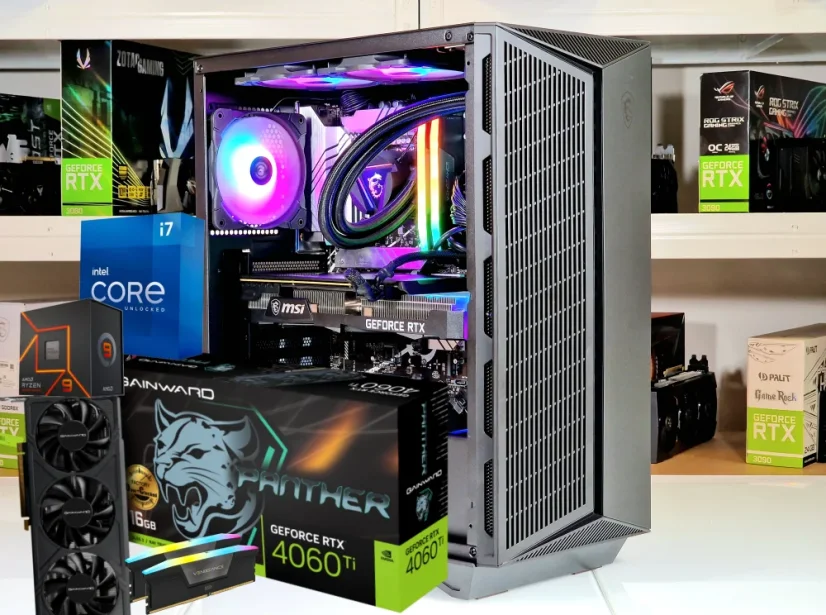 Komputer do gier z kartą graficzną RTX 4060 | RTX 4060 Ti