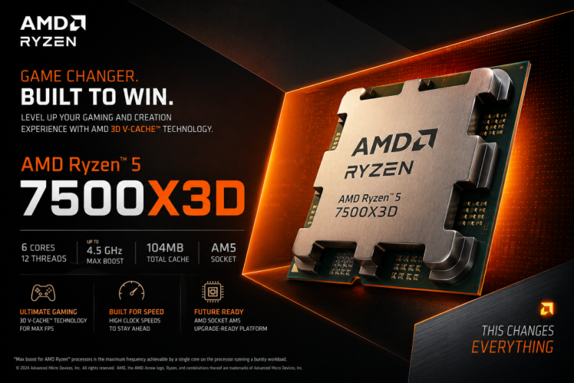 Herní PC LIGHTING • ZÁRUKA 24M • AMD Ryzen 5 7500X3D • RTX 5060 Ti 16GB • 32GB DDR5 • 1000 SSD • WIN11