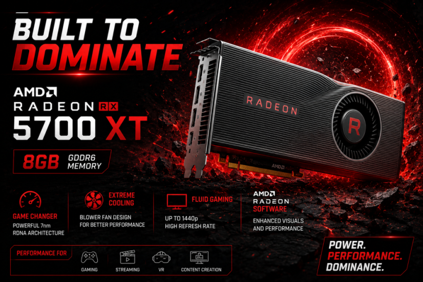 Gaming PC DARKO • GARANTIE 24M • AMD Ryzen 5 500 • RX 5700 XT 8GB • 16GB • 512 SSD • WIN11