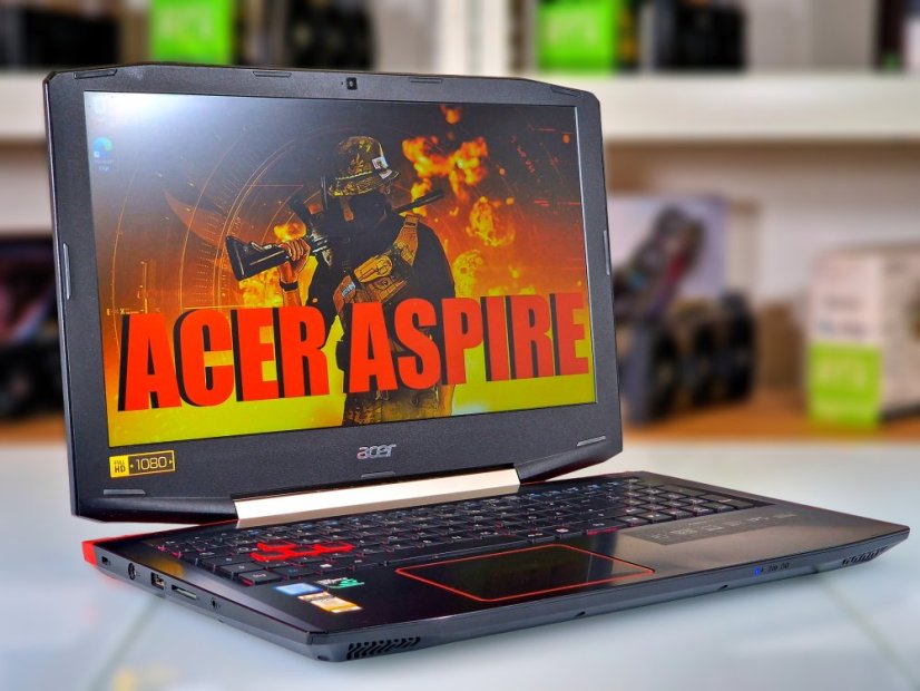 Herný notebook Acer Aspire VX • ZÁRUKA 12M • 15,6 FHD • Intel Core i7-7700HQ • GTX 1050 Ti 4GB • 16 GB • 256 SSD+1 TB HDD • WIN11