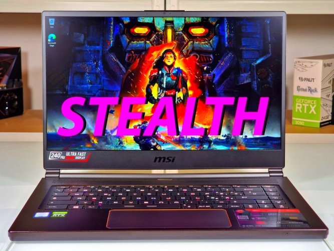 Herný notebook MSI GS65 Stealth - ZÁRUKA 12M | 15,6" 240Hz | Intel Core i7-9750H | 16GB | RTX 2060 6GB | 1 TB SSD | WIN11