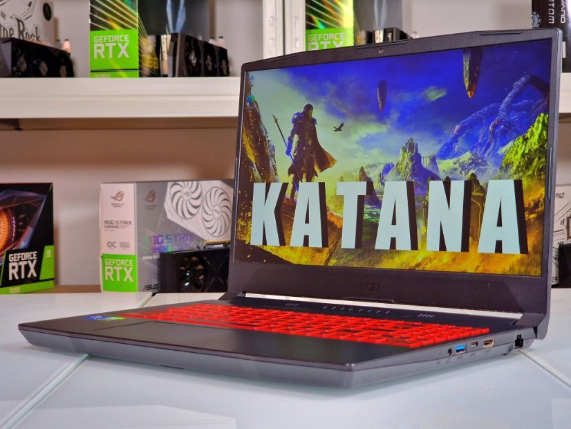 Gaming-Notebook MSI Katana GF66 Gebraucht - GARANTIE 12M | 15,6" 144Hz | Intel Core i5-11400H Rocket Lake | 16 GB | RTX 3050 | 512 GB SSD | WIN11