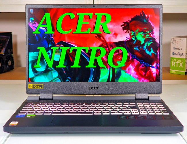 Herní notebook Acer Nitro 5 - ZÁRUKA 12M | 15,6" FHD 144Hz | i7-12650H | RTX 4060 8GB | 16 GB DDR5 | 512 SSD | WIN11