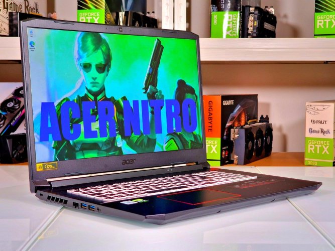 Laptop gamingowy Acer Nitro 5 - GWARANCJA 12M | 17,3" 120 Hz | Intel Core 7-10750H | RTX 2060 6 GB | 16 GB | 1000 SSD | WIN11