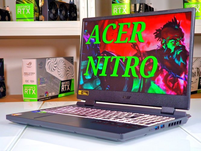 Herní notebook Acer Nitro 5 - ZÁRUKA 12M | 15,6" FHD 144Hz | i7-12650H | RTX 4060 8GB | 16 GB DDR5 | 512 SSD | WIN11