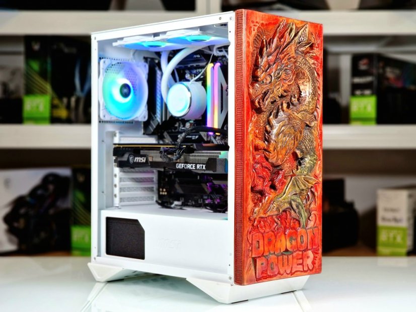 Herní PC Art sestava DRAGON POWER • ZÁRUKA 12M • AMD Ryzen 9 3900X+vodní chlazení AIO RGB MSI 360 • RTX 3070 8GB • 32 GB • 2000 SSD • WIN11