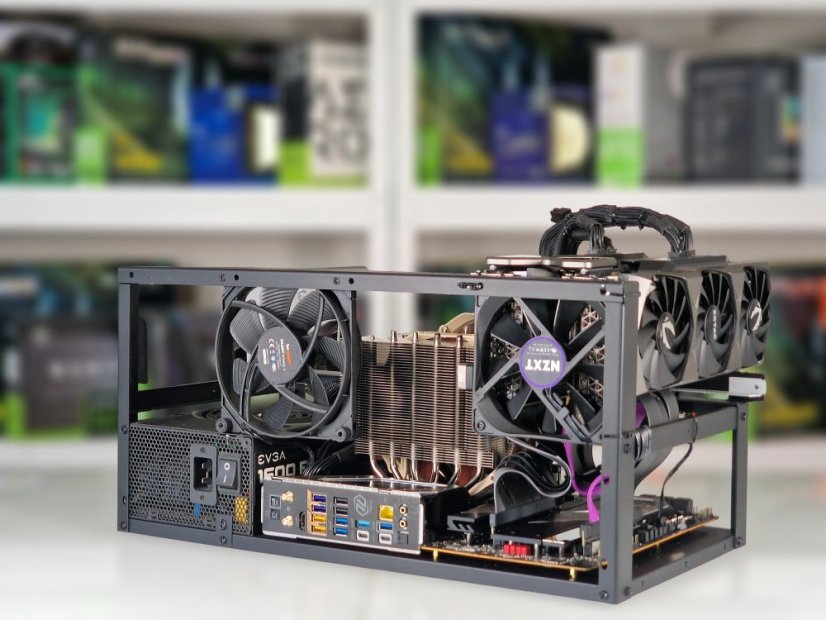 AI WORKSTATION DOUBLE 3090  • ZÁRUKA 12M • AMD Ryzen 9 9950X • 2x RTX 3090 24GB • 96 GB DDR5 • 2TB SSD • WIN11