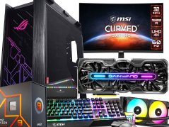 Herná PC zostava s monitorom RTX 3090 | AMD - ZÁRUKA 24M | AMD Ryzen 9 7950X | RTX 3090 24GB | 64 GB DDR5 | 2000 SSD | 4K LCD MSI | klávesnice+myš MSI