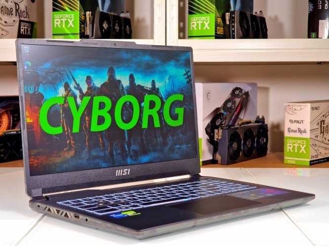Laptop gamingowy MSI Cyborg A12VF - GWARANCJA 24M | 15,6" 144 Hz | Intel Core i5-12450H | RTX 4060 8 GB | 16 GB DDR5 | 512 SSD | WIN11