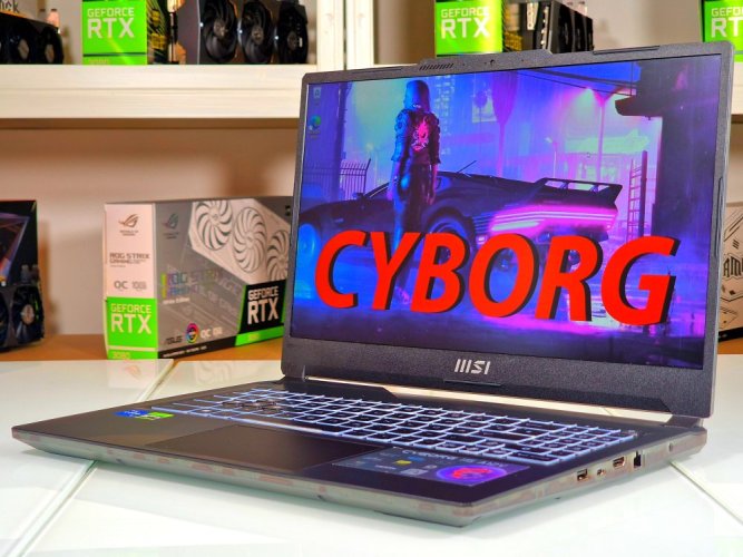 Laptop gamingowy MSI Cyborg A12VF - GWARANCJA 24M | 15,6" 144 Hz | Intel Core i5-12450H | RTX 4060 8 GB | 16 GB DDR5 | 1000SSD | WIN11