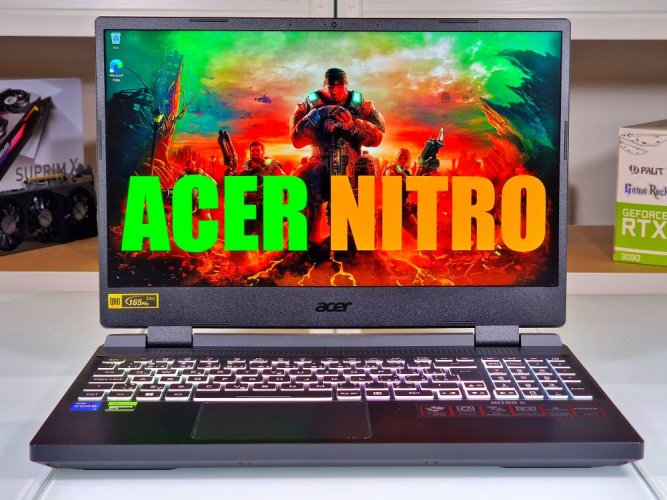 Tani laptop gamingowy Acer Nitro 5 - GWARANCJA 12M | 15,6" QHD 165 Hz | Intel Core i7-12700H | RTX 4060 8 GB | 32 GB DDR5 | 1000 SSD | WIN11