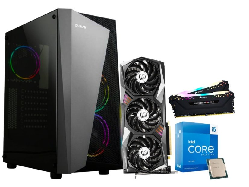 Herná PC zostava compraider RTX 3060 - ZÁRUKA 24M | Intel Core i5-13500 | RTX 3060 12GB | 32 GB DDR5 | 1000 SSD