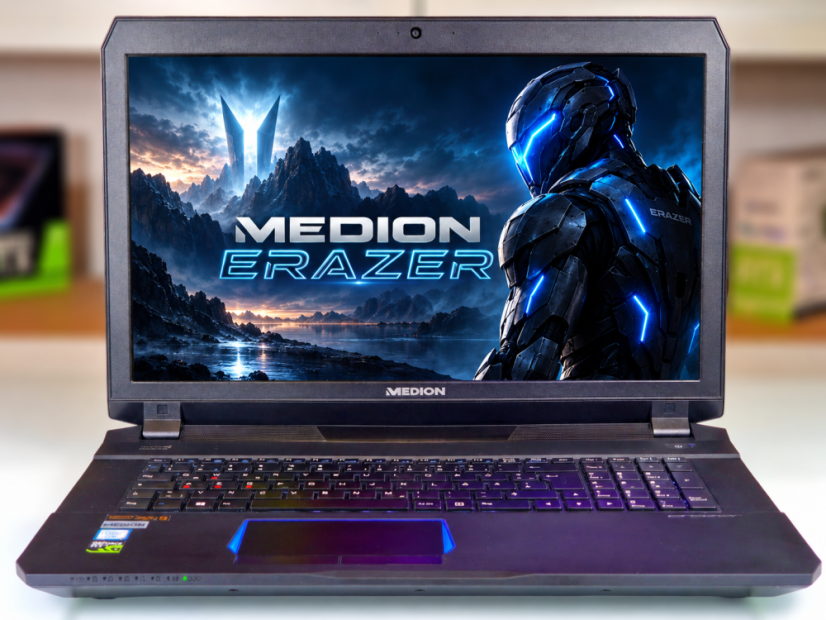 Gaming Laptop MEDION ERAZER X7849 • GARANTIE 12M • 17,3 FHD • Intel Core i7-6820HK • 16GB • GTX 1070 8GB • 512 SSD + 1 TB HDD • WIN11