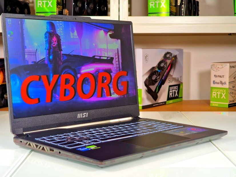 Gaming Laptop MSI Cyborg A12VF Gebraucht - GARANTIE 24M | 15,6" 144 Hz | Intel Core i5-12450H | RTX 4060 8GB | 16GB DDR5 | 1000SSD | WIN11