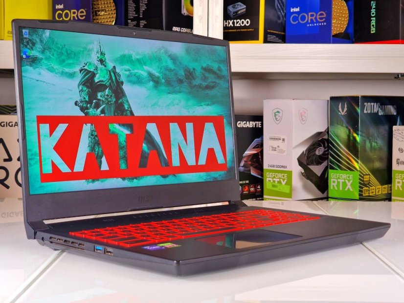Gaming Laptop MSI Katana GF66 • GARANTIE 12M • 15,6 144Hz • Intel Core i7-11800H • 16 GB • RTX 3060 6GB • 512 GB SSD • WIN11
