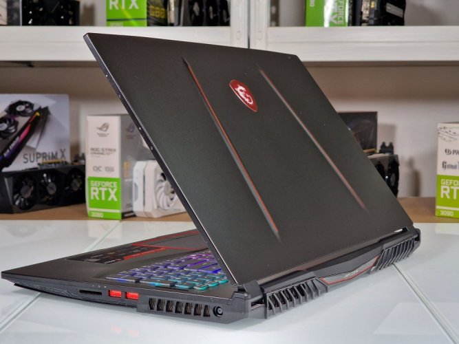 Herní notebook MSI Raider GE75 - ZÁRUKA 12M | 17,3" 144Hz | Intel Core i7-8750H | RTX 2060 6GB | 16 GB | 256 SSD+1TB HDD | WIN11