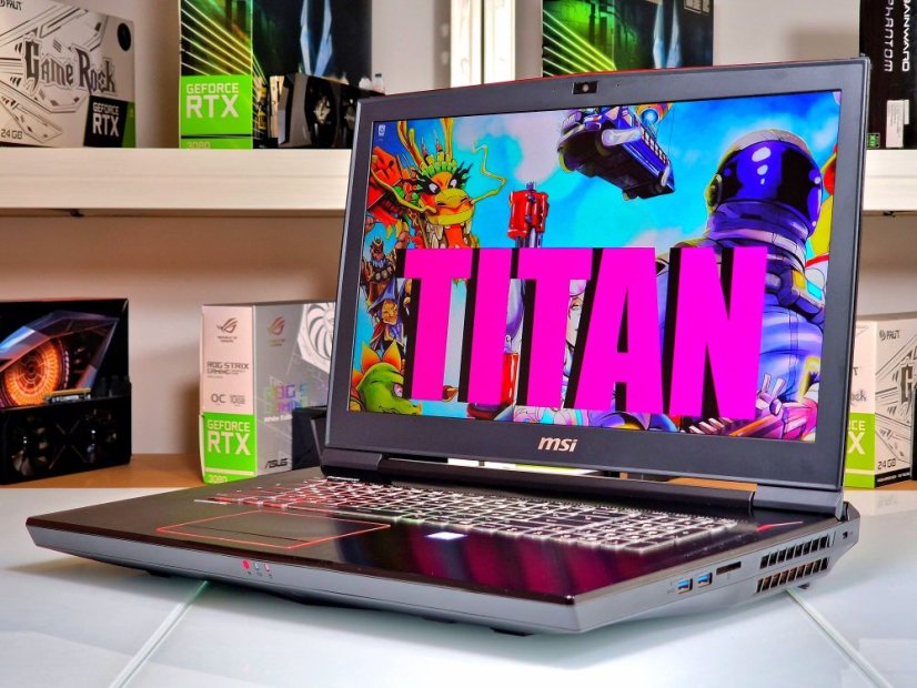Gaming Laptop MSI TITAN GT75 EVR Refurbished - GARANTIE 12M | 17,3" FullHD 120Hz | Intel Core i7-7700HQ | GTX 1070 8GB | 16 GB | 256 SSD + 1 TB HDD | WIN11