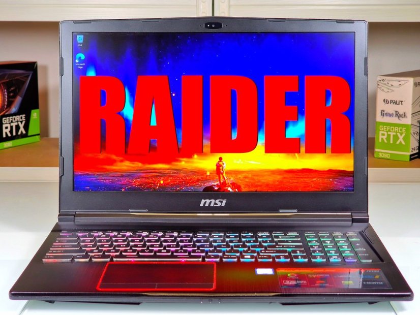 Gaming Laptop MSI Raider GE63VR Gebraucht - GARANTIE 12M | 15,6" 120Hz | Intel Core i7-8750H | GTX 1060 6GB | 16 GB | 256 SSD+1TB HDD | WIN11
