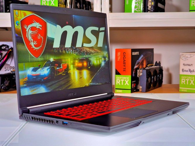 Laptop do gier MSI GF65 Thin – GWARANCJA 12M | 15,6" 144Hz | Intel Core i7-10750H | RTX 3060 6GB | 16GB | 512 SSD | WIN11