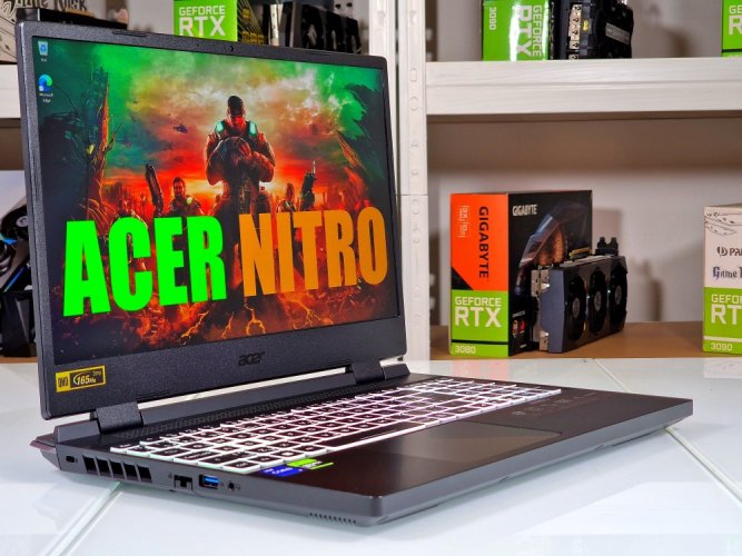 Tani laptop gamingowy Acer Nitro 5 - GWARANCJA 12M | 15,6" QHD 165 Hz | Intel Core i7-12700H | RTX 4060 8 GB | 32 GB DDR5 | 1000 SSD | WIN11