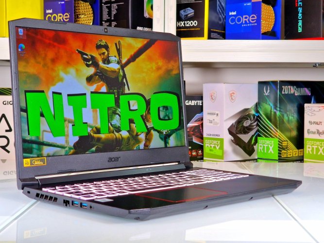 Gaming-Laptop Acer Nitro 5 - GARANTIE 12M | 15,6" 144Hz | Intel Core i5-10300H | RTX 3060 6GB | 16GB | 512 SSD | WIN11