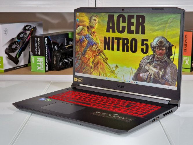 Herný notebook Acer Nitro 5 - ZÁRUKA 12M | 17,3" 144Hz | Intel Core i5-11300H | RTX 3050 | 16 GB | 1000 GB SSD