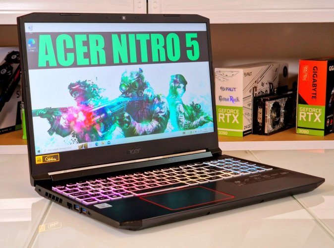 Herní notebook Acer Nitro 5 Obsidian Black - ZÁRUKA 12M | 15,6" 144 Hz | Intel Corei7-10750H | RTX 3060 | 16 GB | 512 SSD