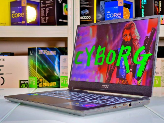 Laptop gamingowy MSI Cyborg A12VF - GWARANCJA 24M  | 15,6" 144 Hz | Intel Core i5-12450H Alder Lake | RTX 4060 8GB | 16GB DDR5 | 512 SSD | WIN11