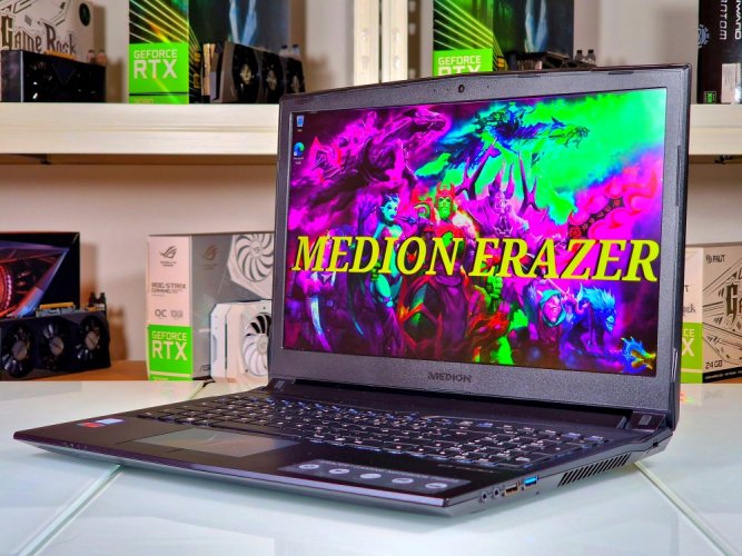 Gaming Laptop MEDION ERAZER P6605 - GARANTIE 12M | 15,6" 120Hz | Intel Core i5-8300H | 16GB | GTX 1050 4GB | 1000 GB SSD | WIN11