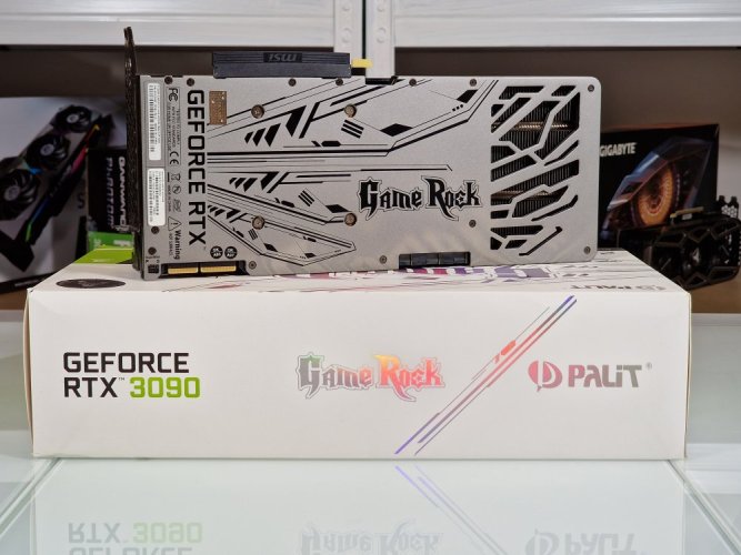 Używana karta graficzna Palit GameRock NVIDIA GeForce RTX 3090 24 GB - GWARANCJA 12M