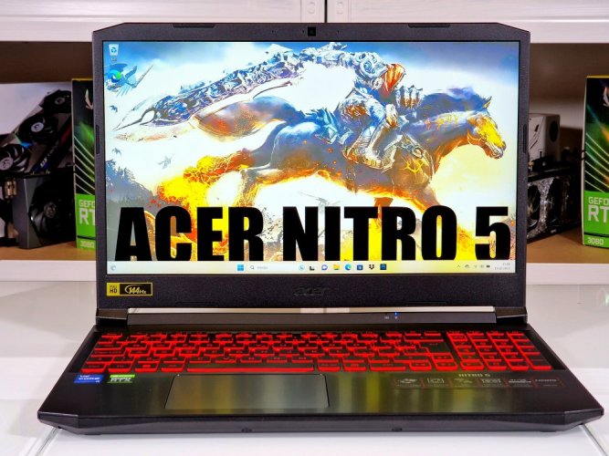 Herný notebook Acer Nitro 5 - ZÁRUKA do 24/4/2025  | 15,6" 144 Hz | i5-11400H | RTX 3050Ti | 16GB | 1000 SSD