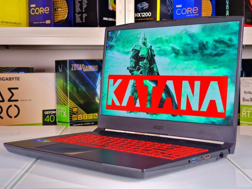 Gaming Laptop MSI Katana GF66 • GARANTIE 12M • 15,6 144Hz • Intel Core i7-11800H • 16 GB • RTX 3060 6GB • 512 GB SSD • WIN11