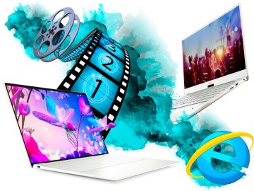 Notebooky na filmy a internet - DELL