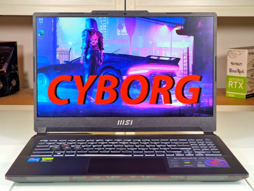 Gaming Laptop MSI Cyborg A12VF Gebraucht - GARANTIE 24M | 15,6" 144 Hz | Intel Core i5-12450H | RTX 4060 8GB | 16GB DDR5 | 1000SSD | WIN11