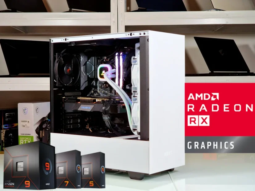PC Gamer avec carte graphique AMD Radeon RX 6XXX